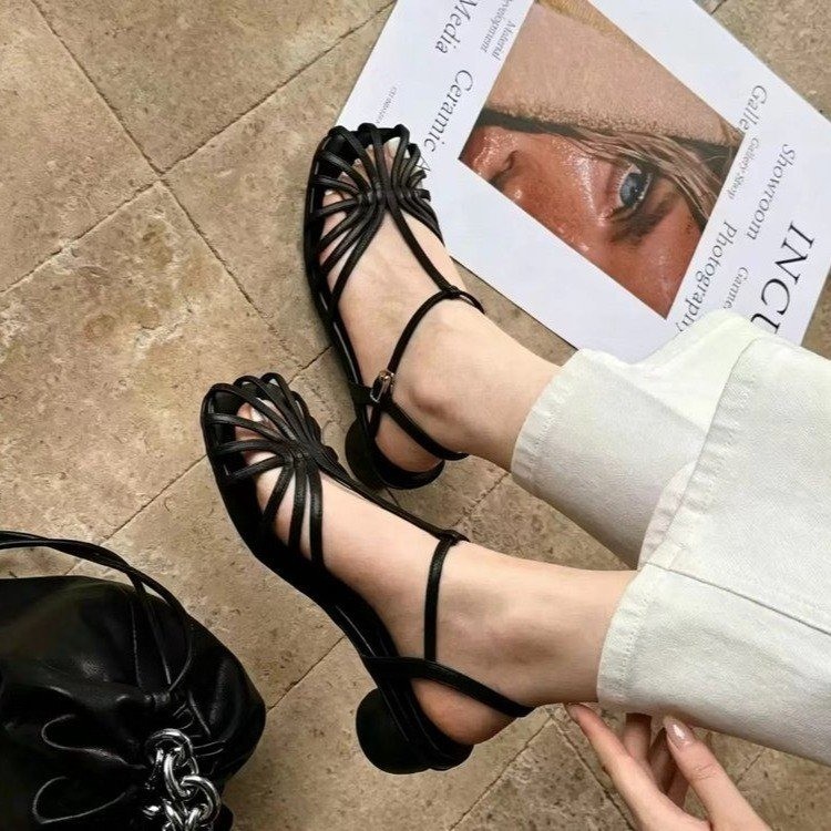 Vintage Old Fashion - French-style Vintage Woven Toe Sandals 2026