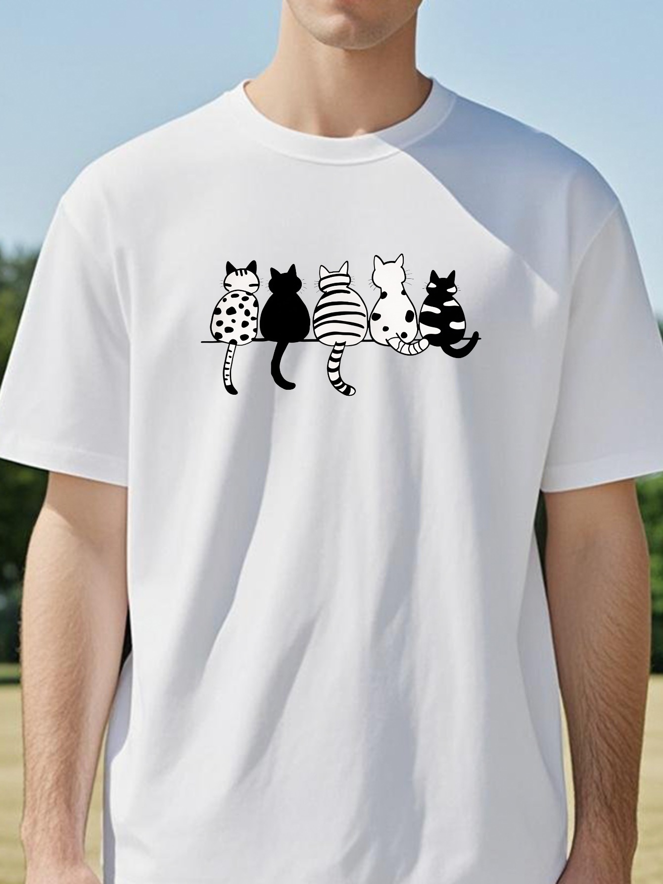 Vintage Fashion Drawings - Cat Gang Drawing T-Shirt Women Vintage