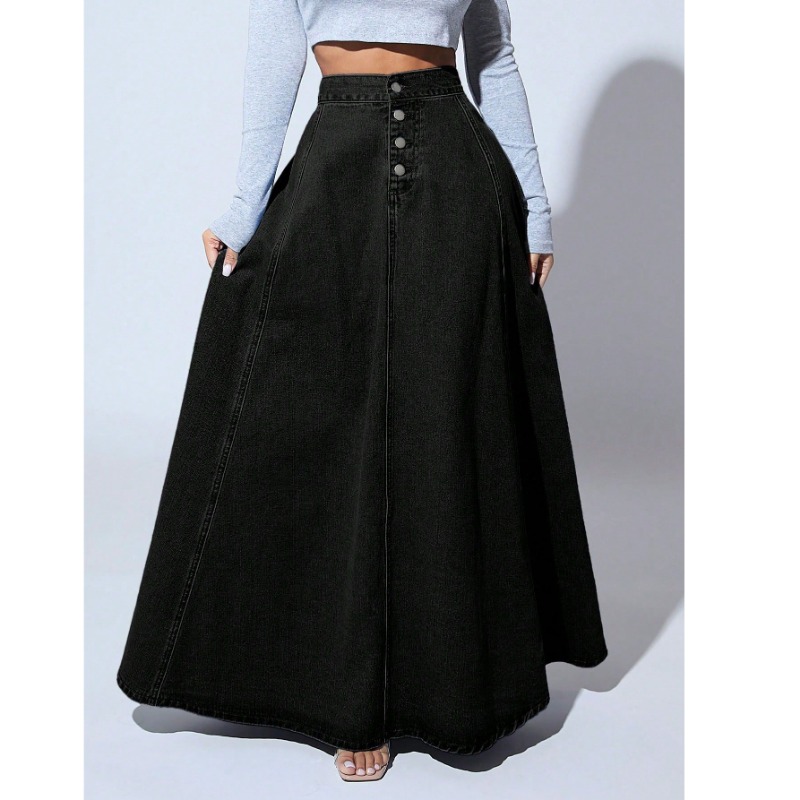 Vintage Fashion Plus Size - plus Size Women's High Waist Black