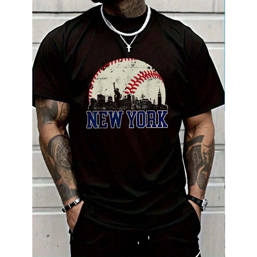 Vintage Fashion Nyc - 【New Arrival】New York Skyline & Baseball