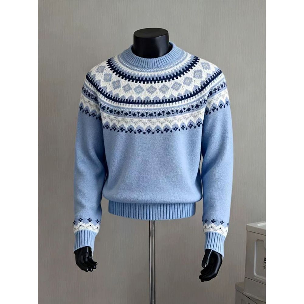 Vintage Fashion Faire - Loose Lazy Knitted Sweater round Neck