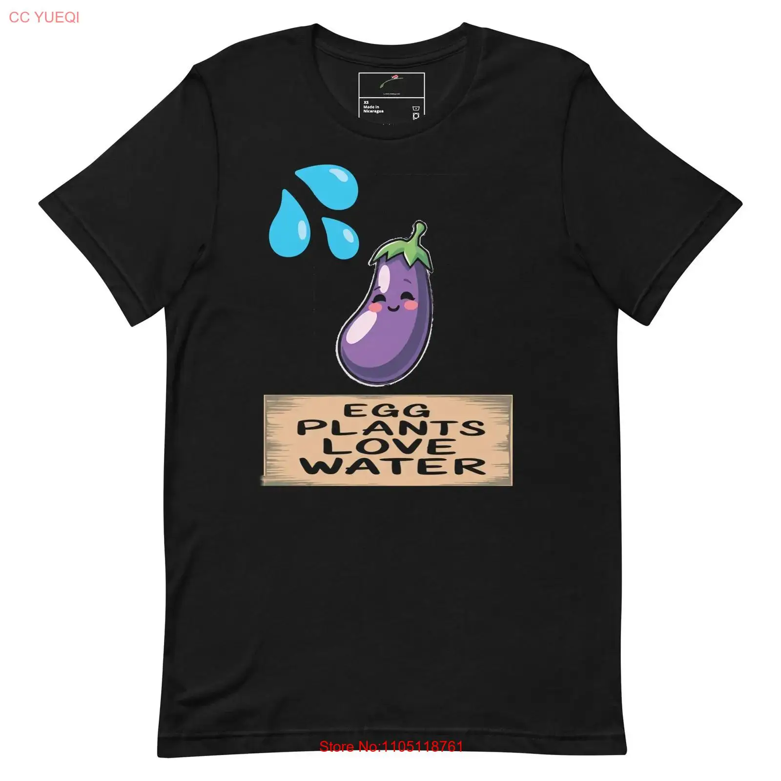 Quirky Vintage Fashion - Eggplants Love Water T Shirt Fun