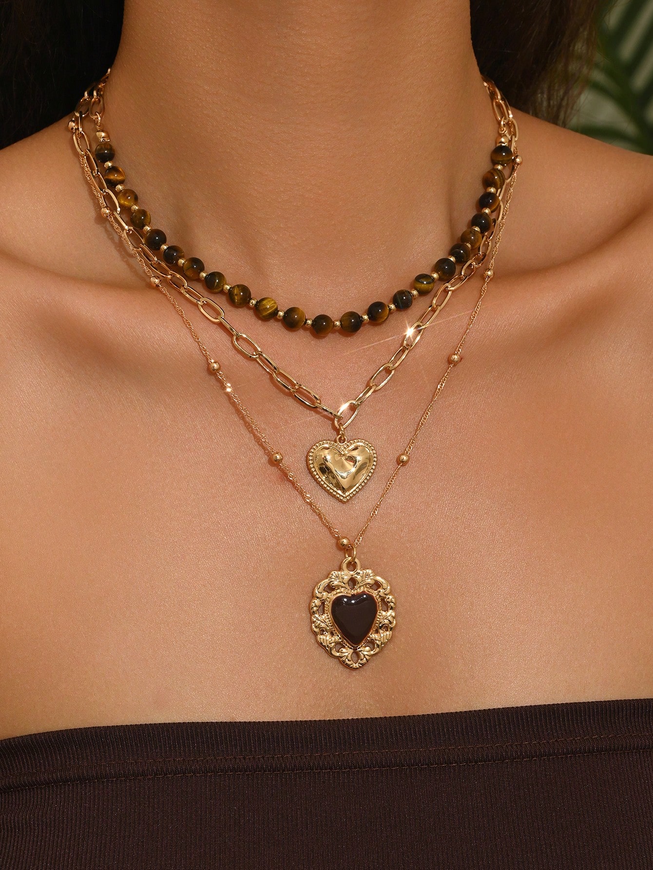 3pcs/Set Vintage Luxury Gold C - Vintage Fashion Jewelry ulasan dan harga