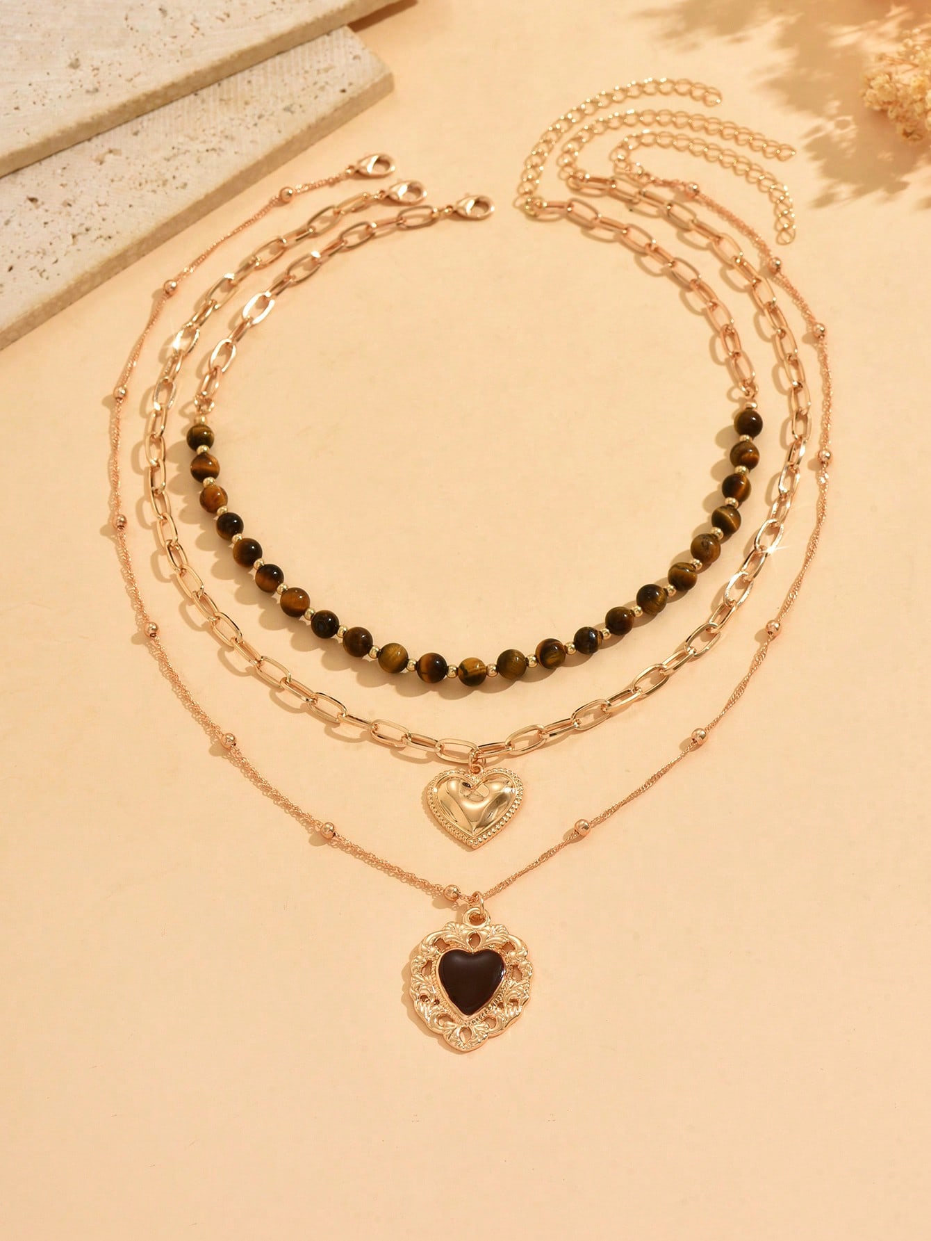 3pcs/Set Vintage Luxury Gold C - Vintage Fashion Jewelry ulasan dan harga