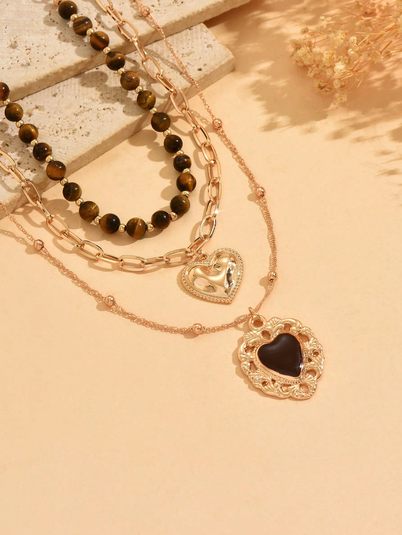 3pcs/Set Vintage Luxury Gold C - Vintage Fashion Jewelry ulasan dan harga