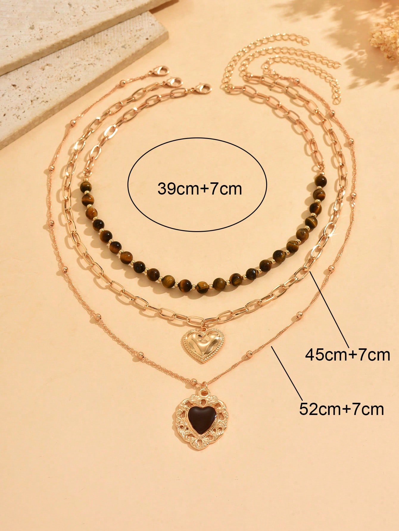 3pcs/Set Vintage Luxury Gold C - Vintage Fashion Jewelry ulasan dan harga