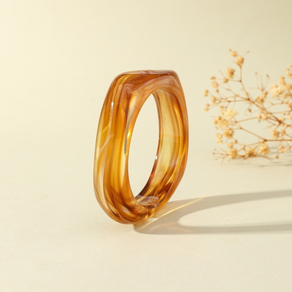 Statement Bangles Translucent  - Vintage Fashion Gen Z ulasan dan harga