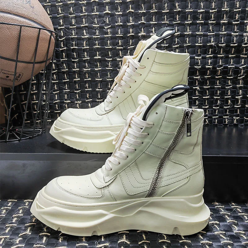 Men Women Boots Ankle Genuine  - Vintage Old Fashion ulasan dan harga
