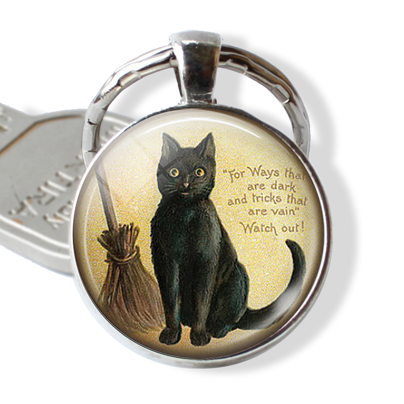 BLACK CAT Quote Keychain Lover - Vintage Fashion Quotes ulasan dan harga