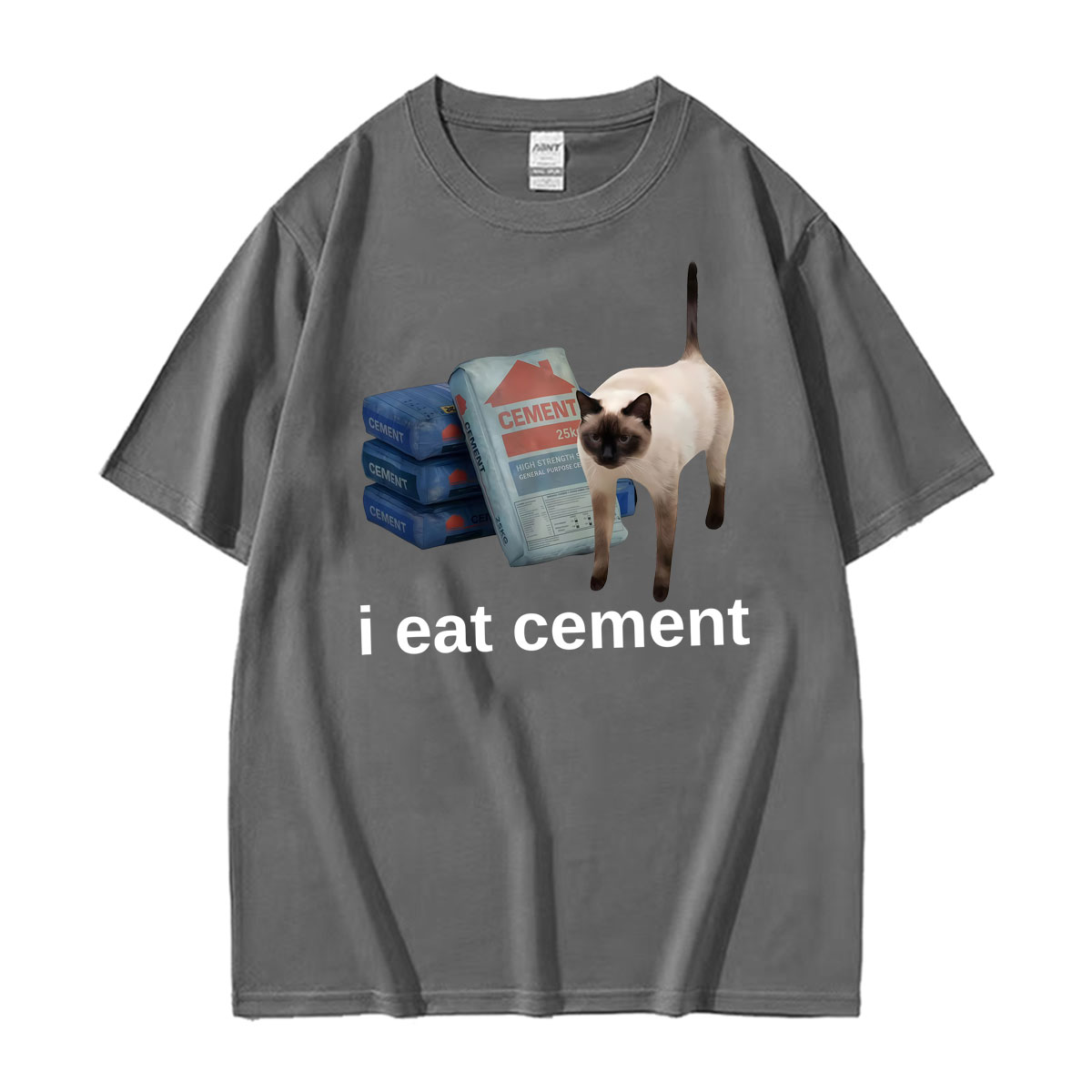 Funny I Eat Cement Cat Meme We - Vintage Fashion Gen Z ulasan dan harga