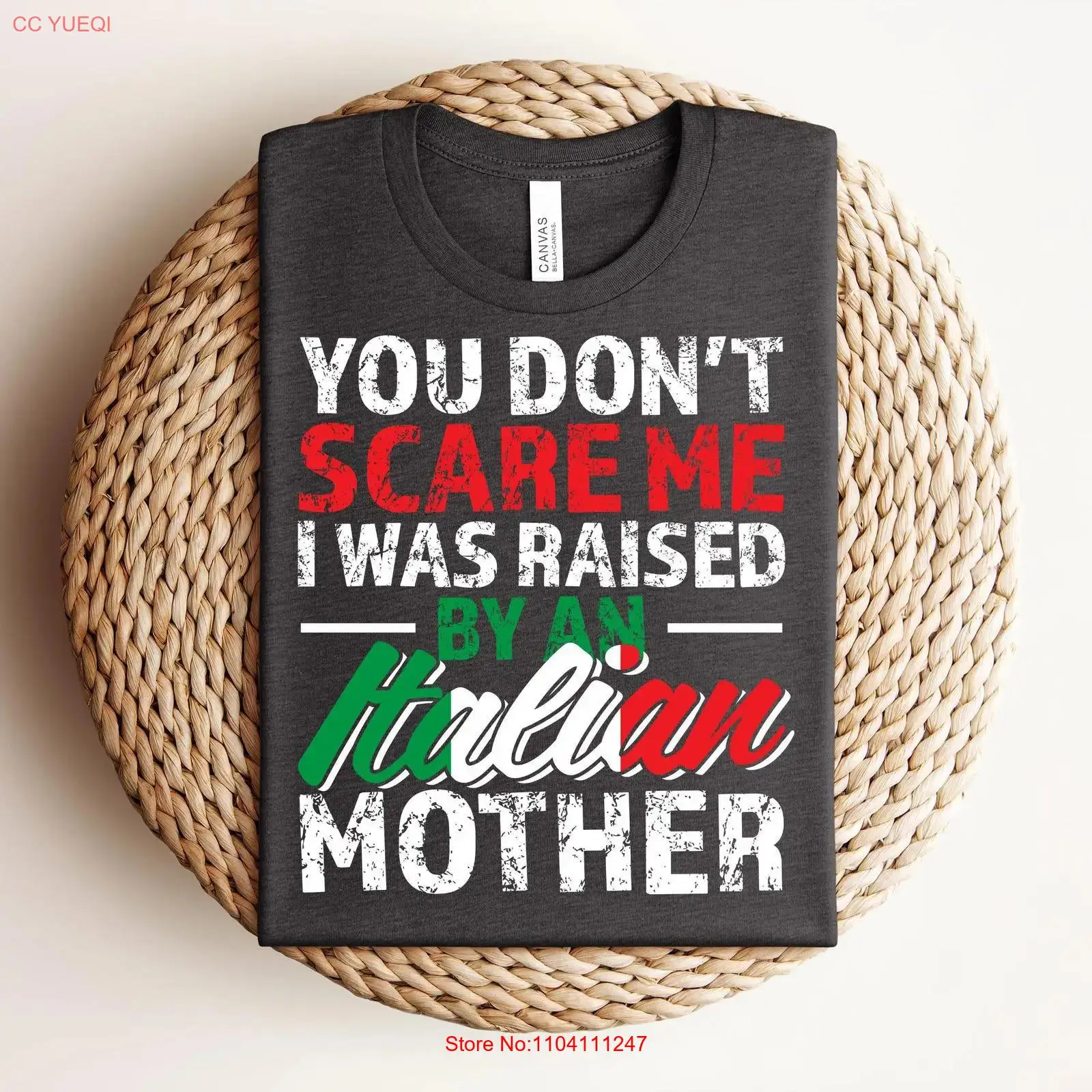 Funny Italian Mother T Shirt H - Vintage Fashion Quotes ulasan dan harga