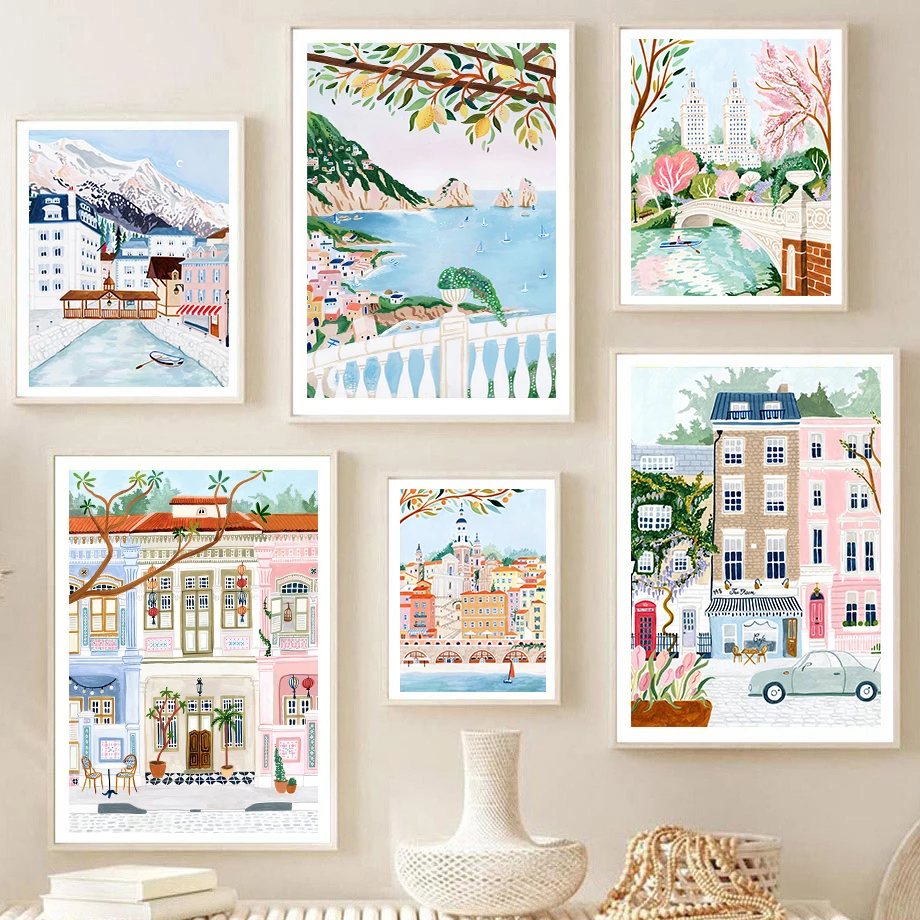 Minimalist Canvas Nordic Poste - Vintage Fashion Prints For Wall ulasan dan harga