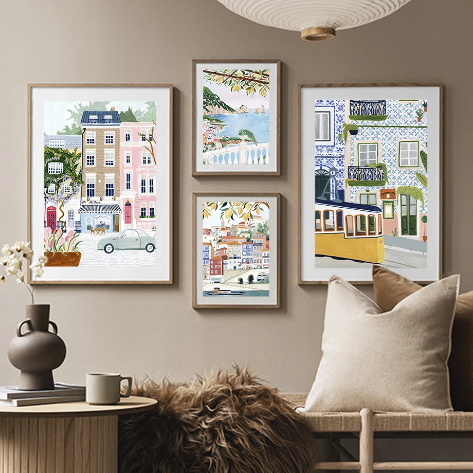 Minimalist Canvas Nordic Poste - Vintage Fashion Prints For Wall ulasan dan harga