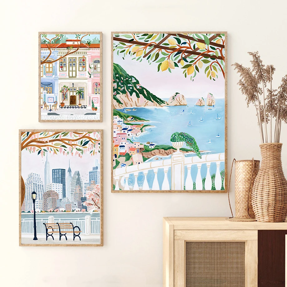 Minimalist Canvas Nordic Poste - Vintage Fashion Prints For Wall ulasan dan harga