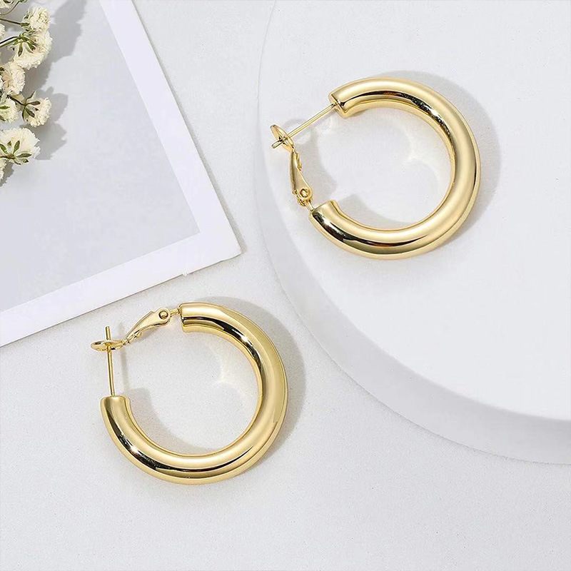 Chunky Hoop Earrings 2024 Tren - Vintage Fashion Faire ulasan dan harga