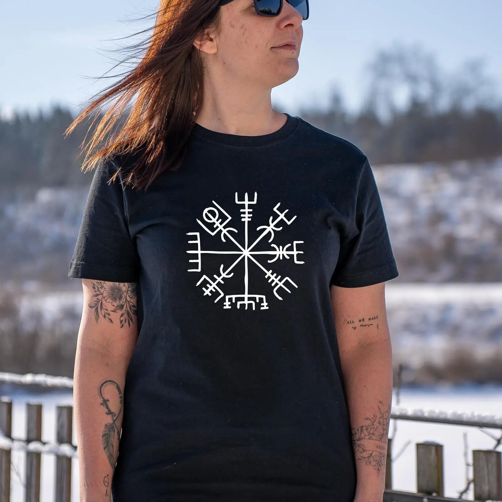 Vegvísir Nordic Rune Compass V - Vintage Fashion Faire ulasan dan harga