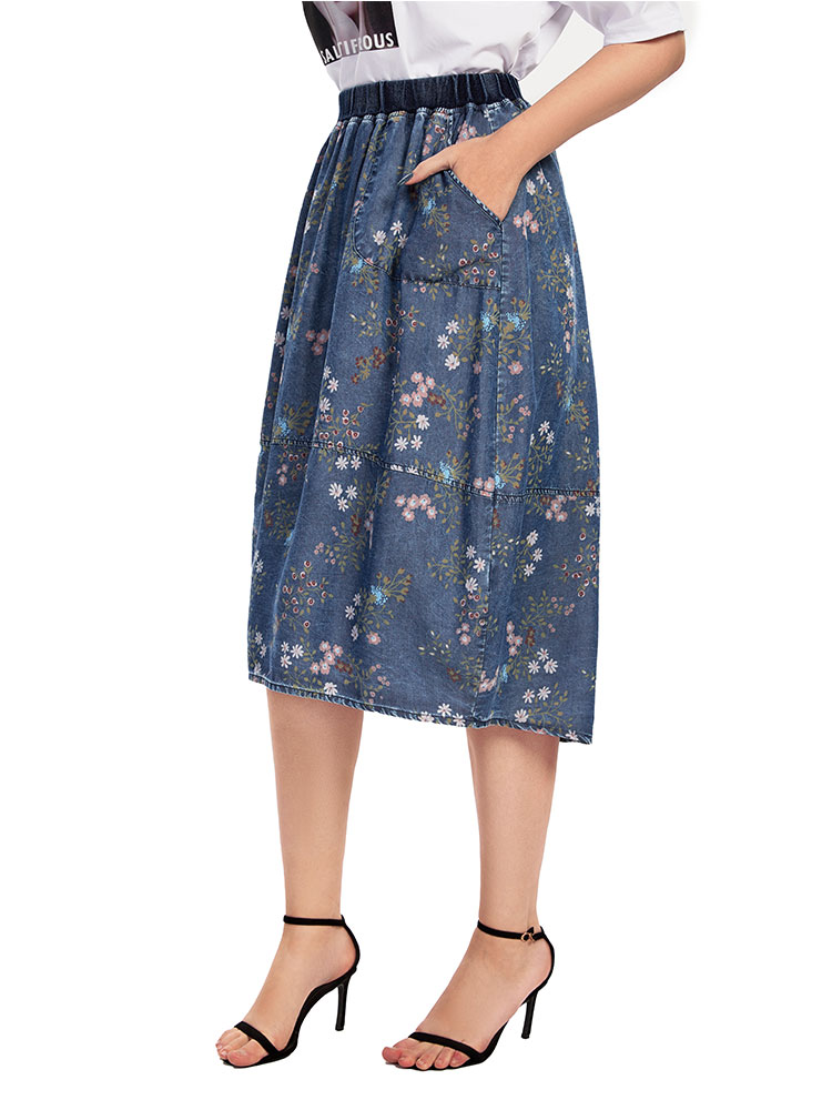 Women's plus Size Casual Denim - Vintage Fashion Plus Size ulasan dan harga