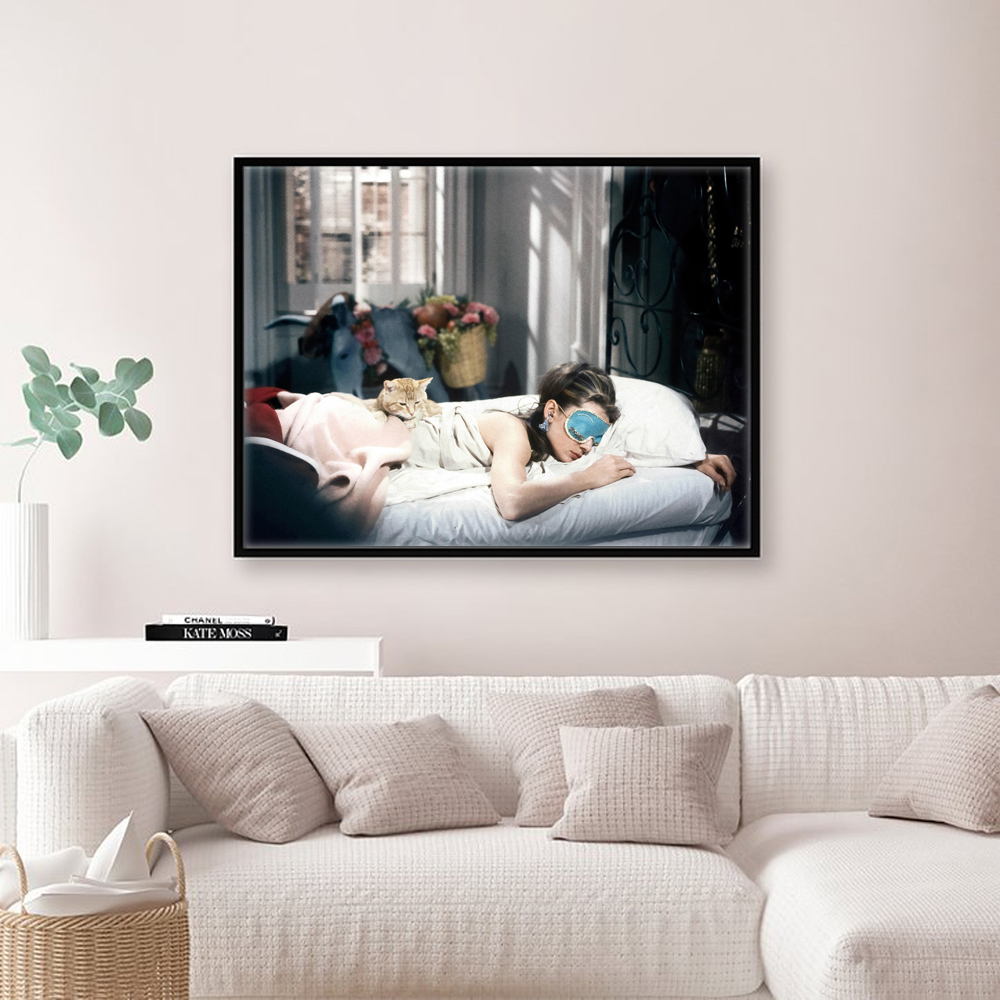 Audrey Hepburn Breakfast Poste - Vintage Fashion Prints For Wall ulasan dan harga