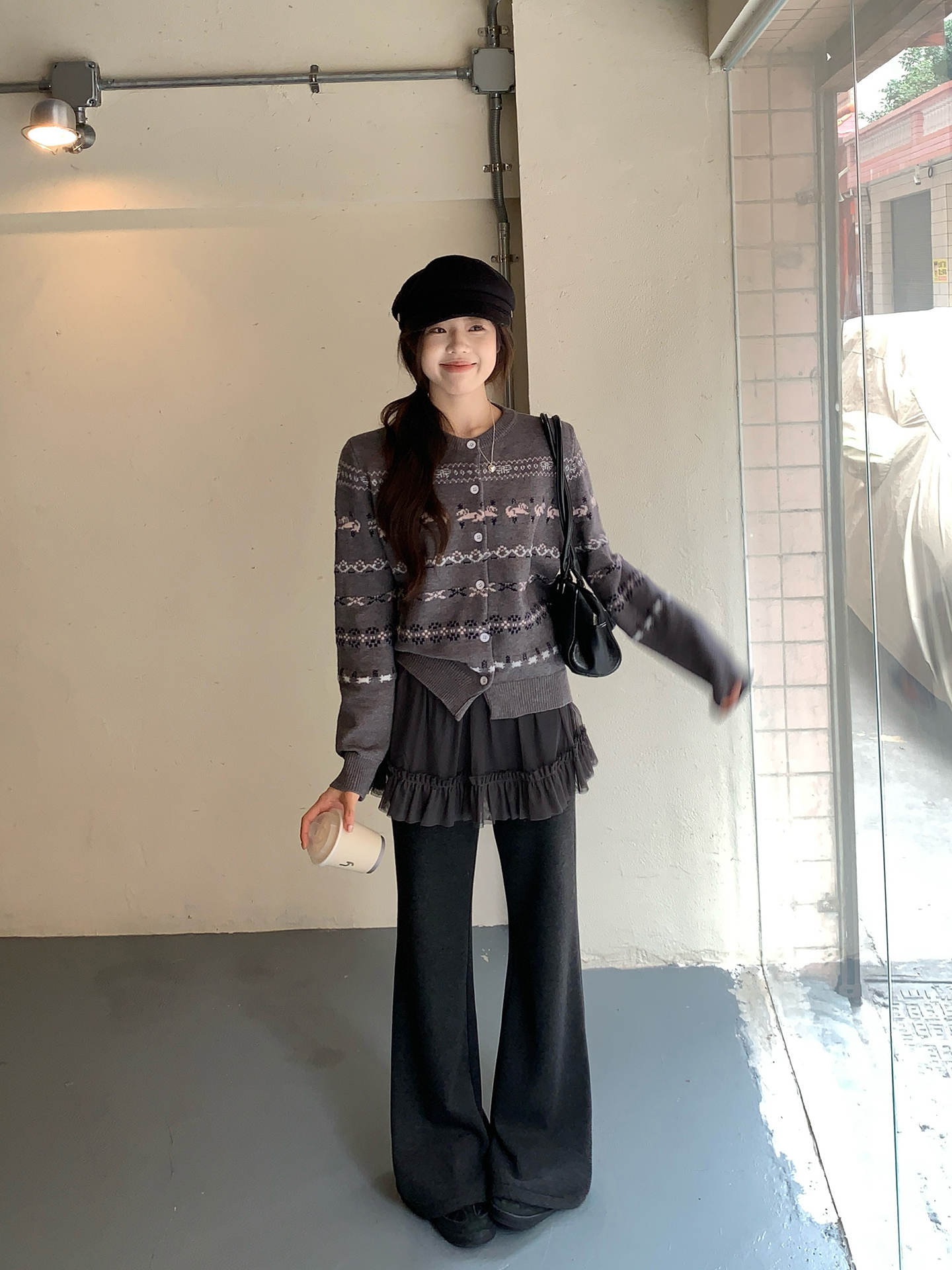 Gray Vintage Fair Isle Knitted - Vintage Fashion Faire ulasan dan harga