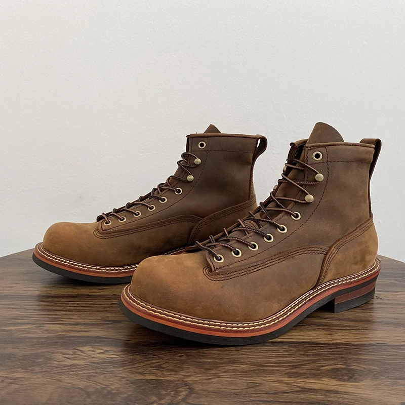 Vintage British Men Ankle Boot - Vintage Old Fashion ulasan dan harga