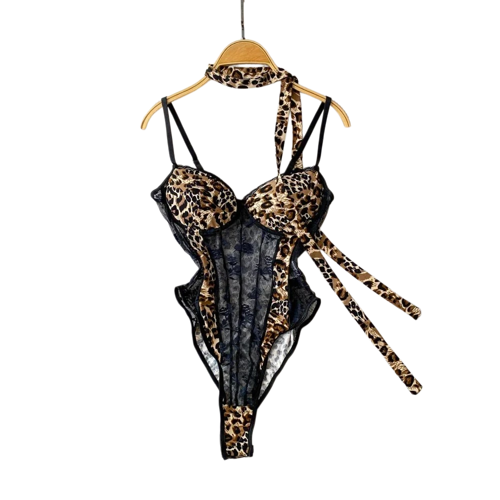 Women Hotsweet V-neck Leopard  - Usa Vintage Fashion ulasan dan harga