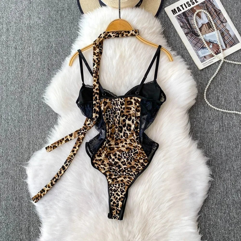 Women Hotsweet V-neck Leopard  - Usa Vintage Fashion ulasan dan harga