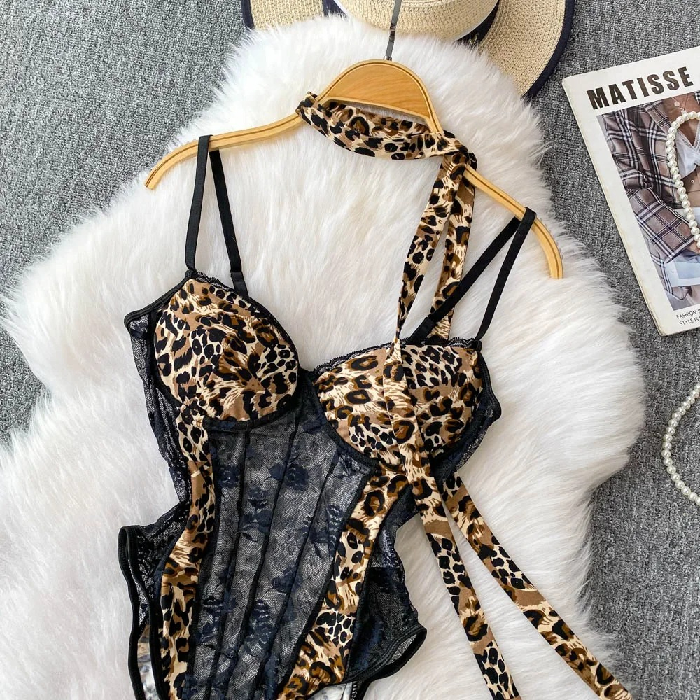 Women Hotsweet V-neck Leopard  - Usa Vintage Fashion ulasan dan harga