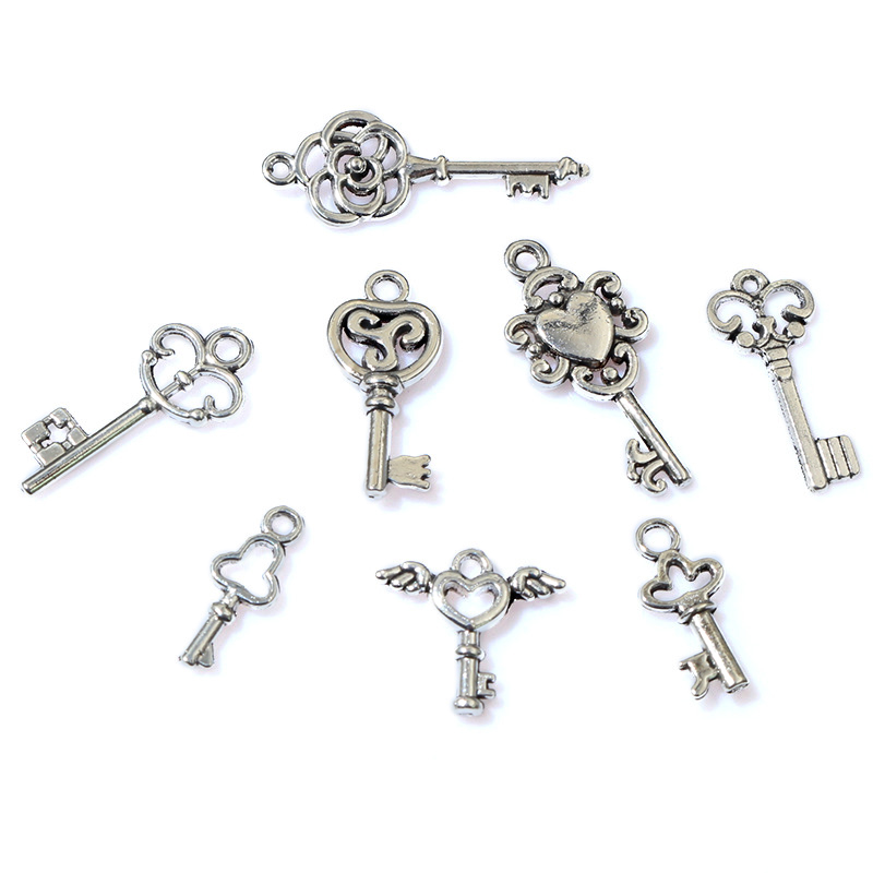 50pcs Vintage Small Key Charms - Vintage Fashion Jewelry ulasan dan harga