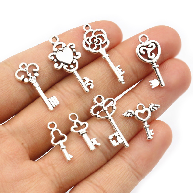 50pcs Vintage Small Key Charms - Vintage Fashion Jewelry ulasan dan harga