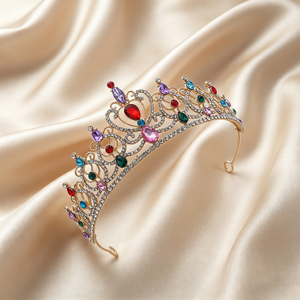 Luxury Vintage Gold Tiara Crow - Vintage Fashion Prints ulasan dan harga