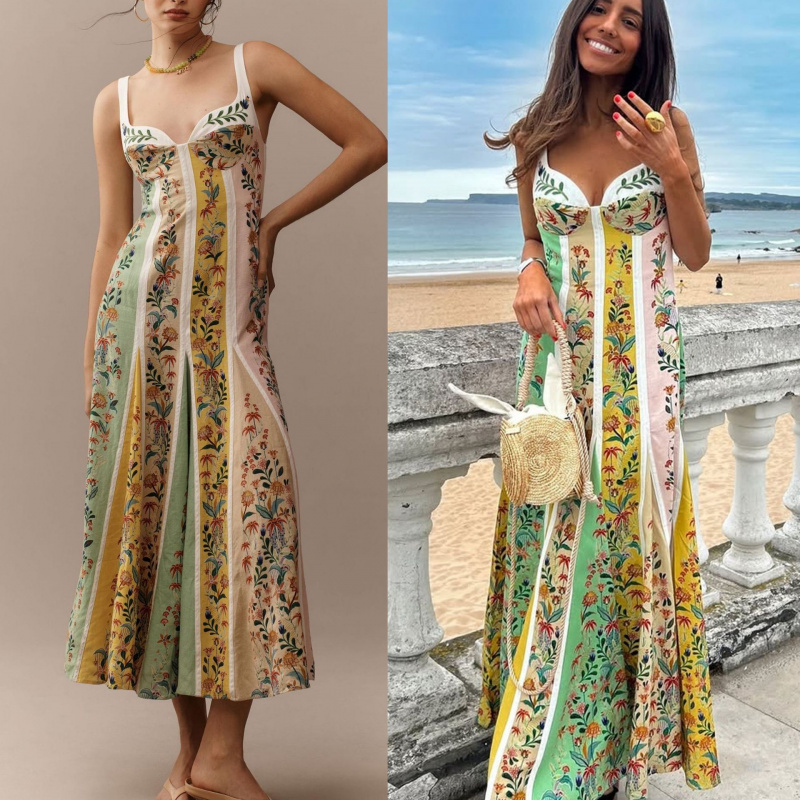 Fashion Elegant Women Sleevele - Vintage Fashion Prints ulasan dan harga