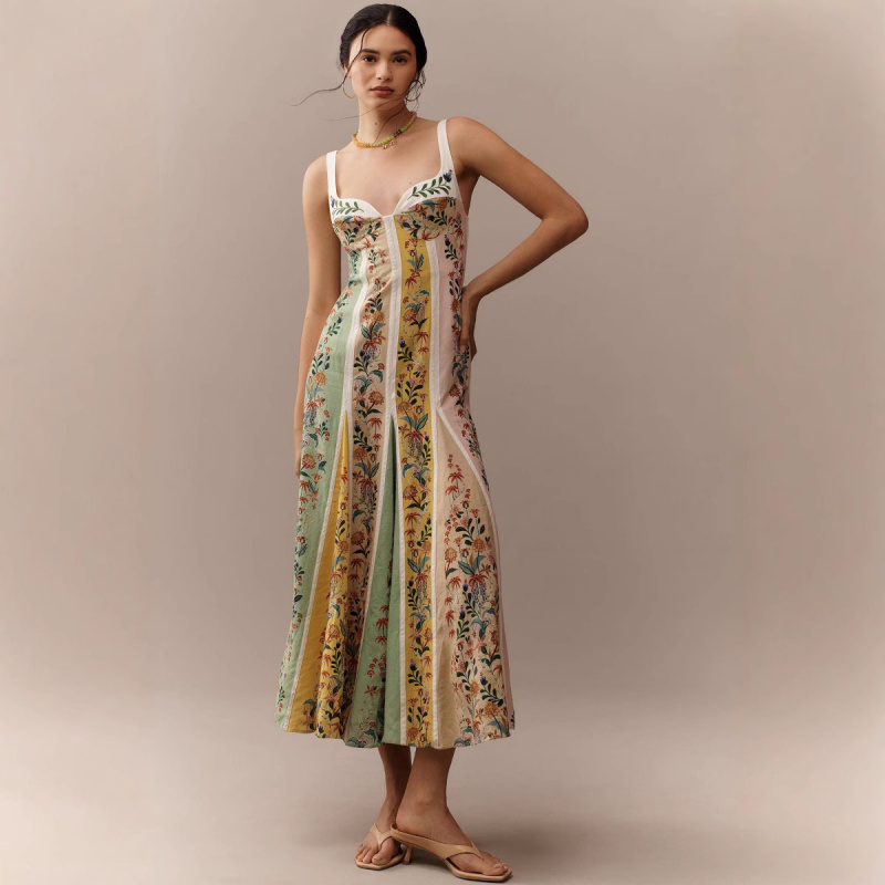 Fashion Elegant Women Sleevele - Vintage Fashion Prints ulasan dan harga