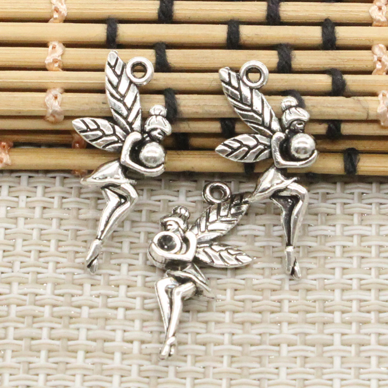 20pcs Charms Fair Angel 26x11m - Vintage Fashion Faire ulasan dan harga