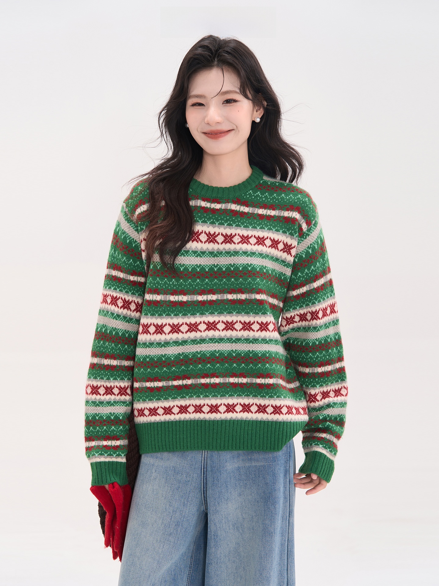 Heme Knitted Long Sleeve round - Vintage Fashion Faire ulasan dan harga