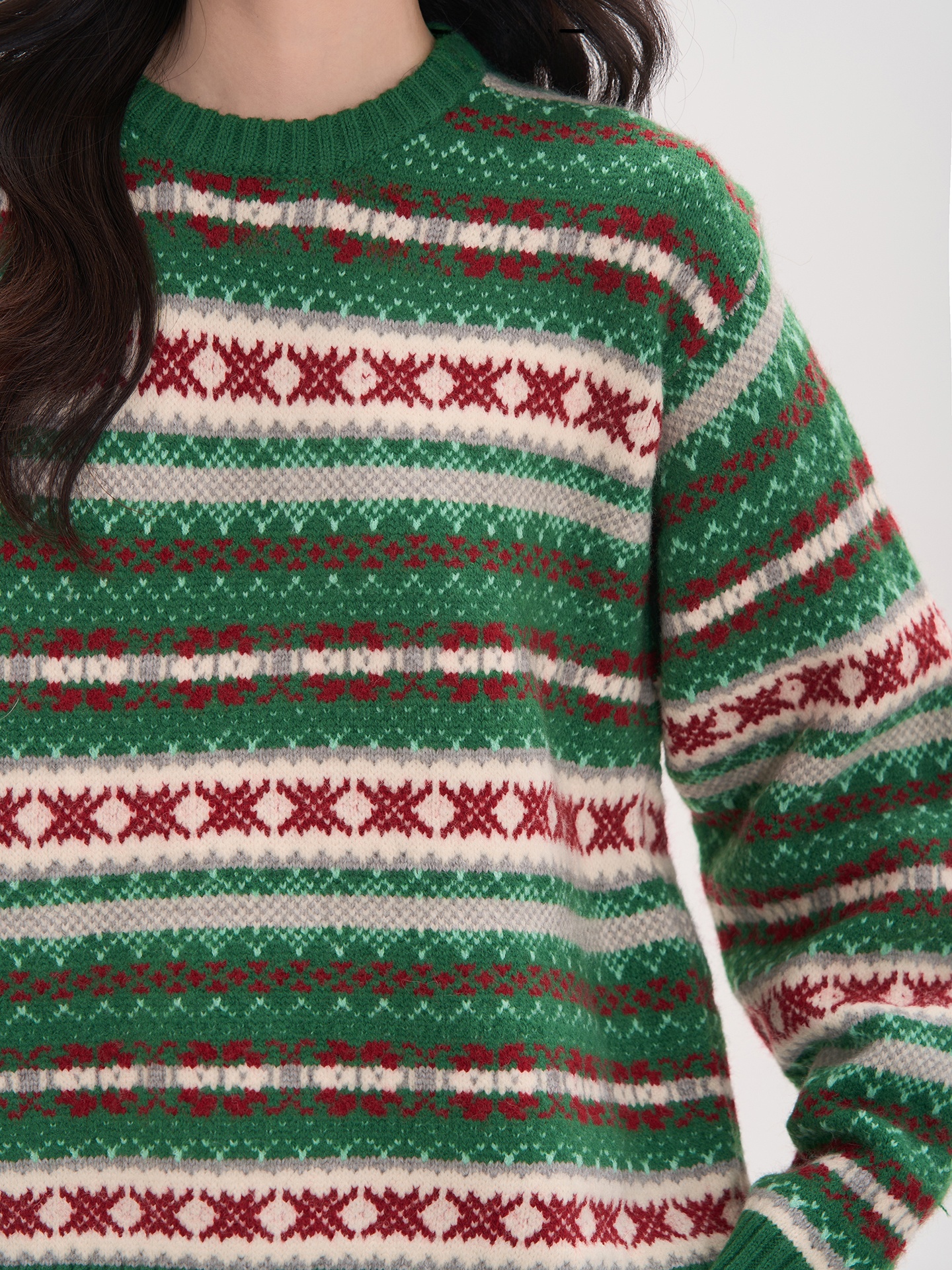 Heme Knitted Long Sleeve round - Vintage Fashion Faire ulasan dan harga