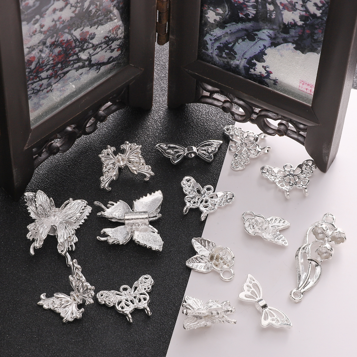 1-5pcs Beads Alloy Vintage Flo - Vintage Fashion Earrings ulasan dan harga