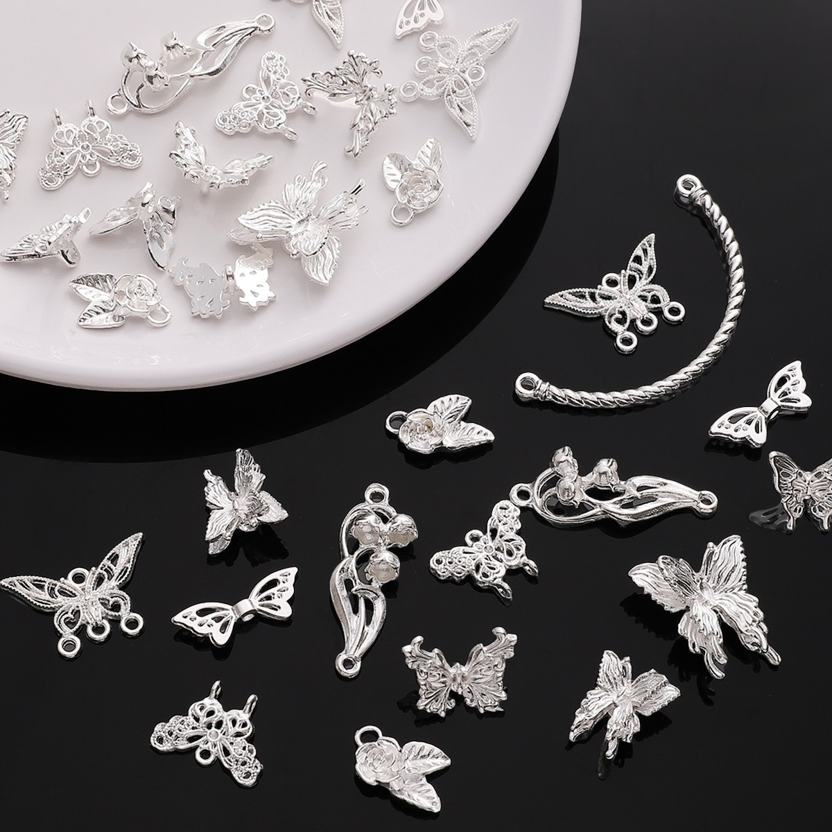 1-5pcs Beads Alloy Vintage Flo - Vintage Fashion Earrings ulasan dan harga
