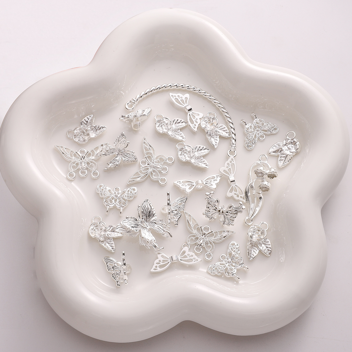 1-5pcs Beads Alloy Vintage Flo - Vintage Fashion Earrings ulasan dan harga