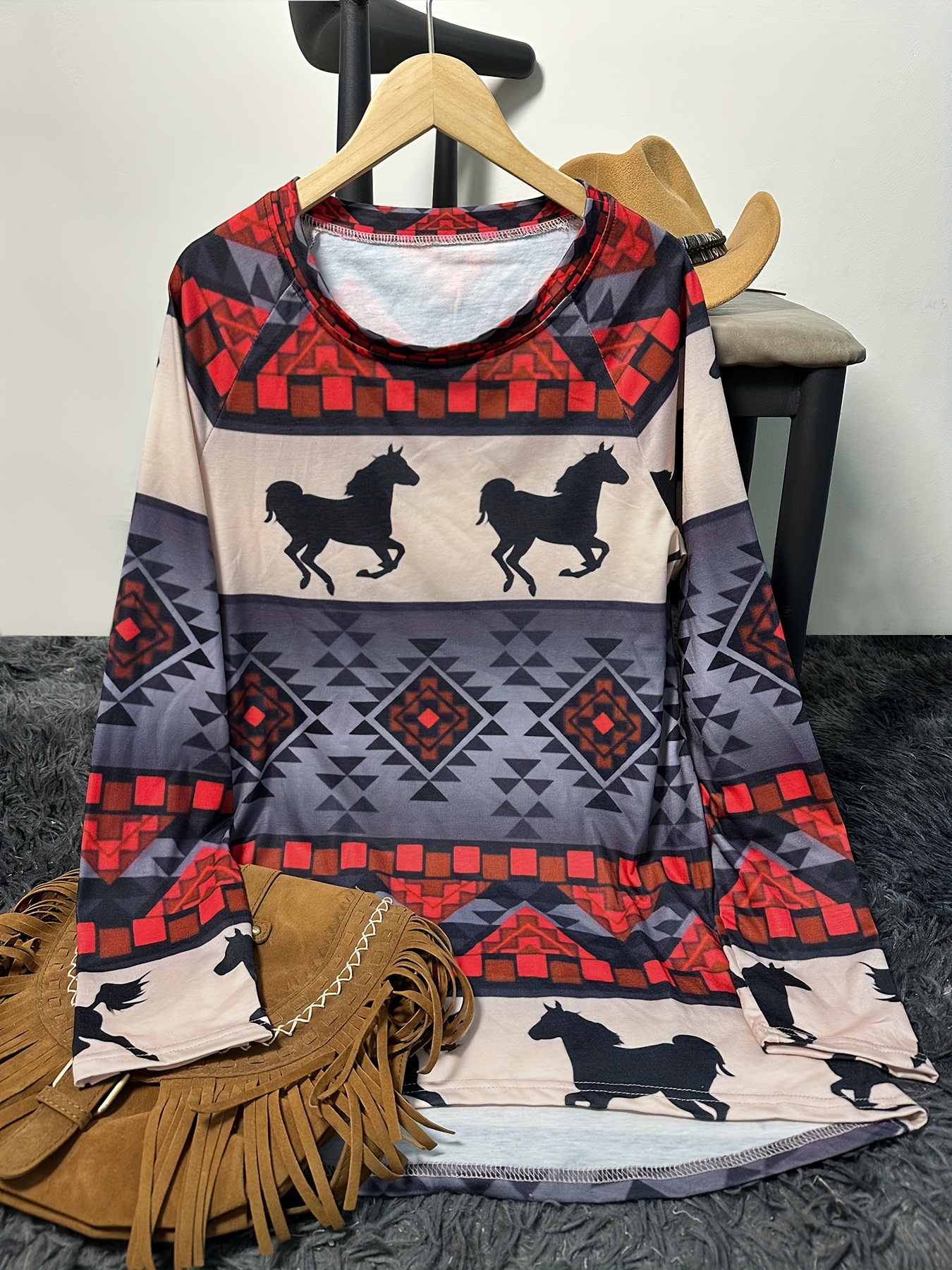 Women's Ethnic-Style Top: Vint - Vintage Fashion Prints ulasan dan harga