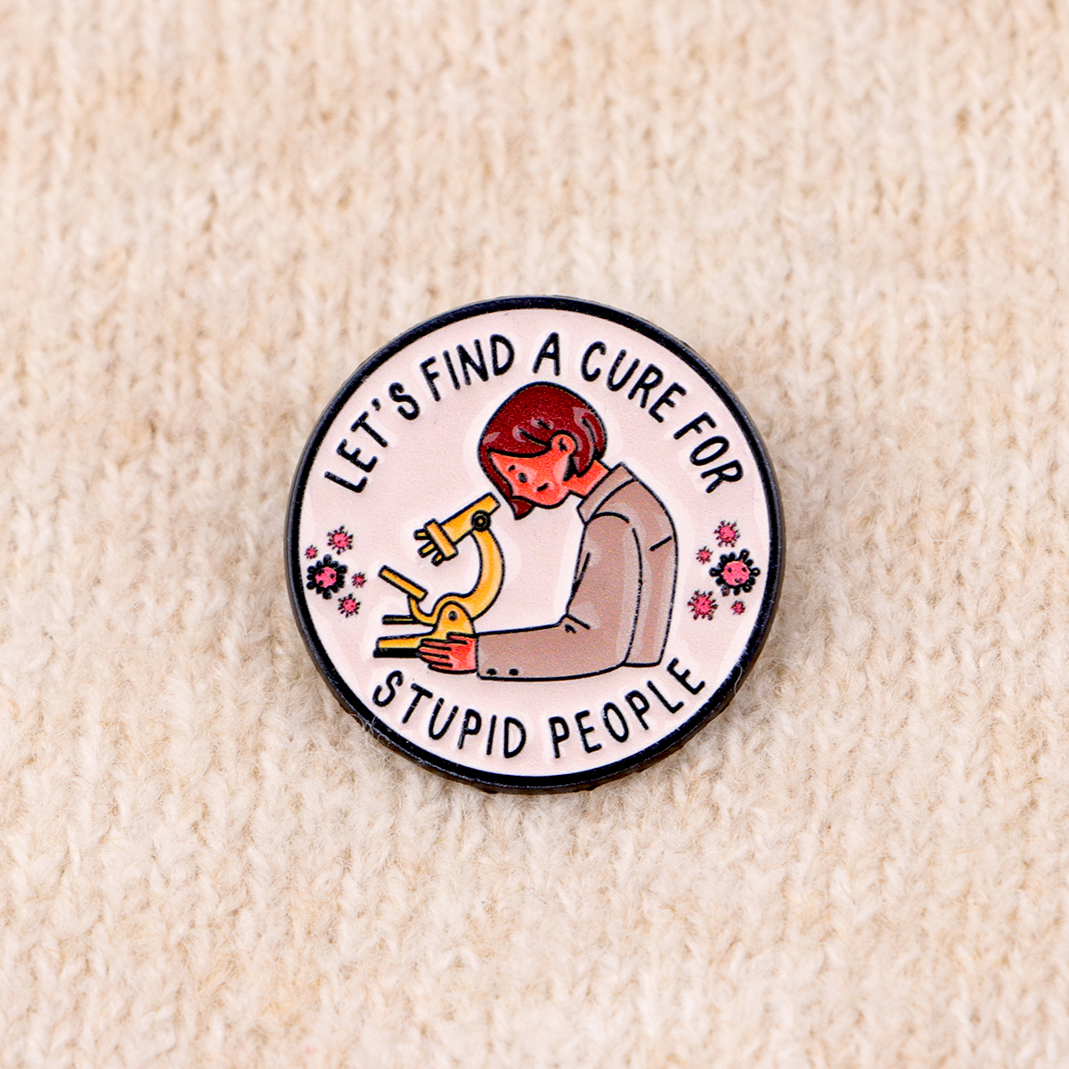 “Good Girl” Quotes Enamel Pin  - Vintage Fashion Quotes ulasan dan harga