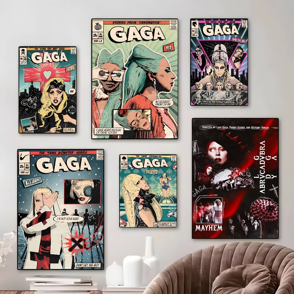 Famous Singer Lady Gaga Vintag - Vintage Fashion Prints For Wall ulasan dan harga
