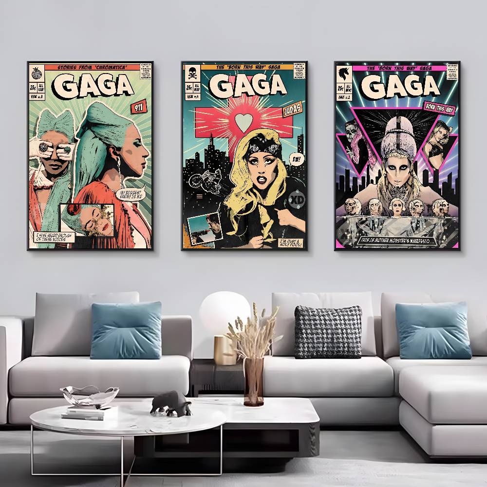 Famous Singer Lady Gaga Vintag - Vintage Fashion Prints For Wall ulasan dan harga