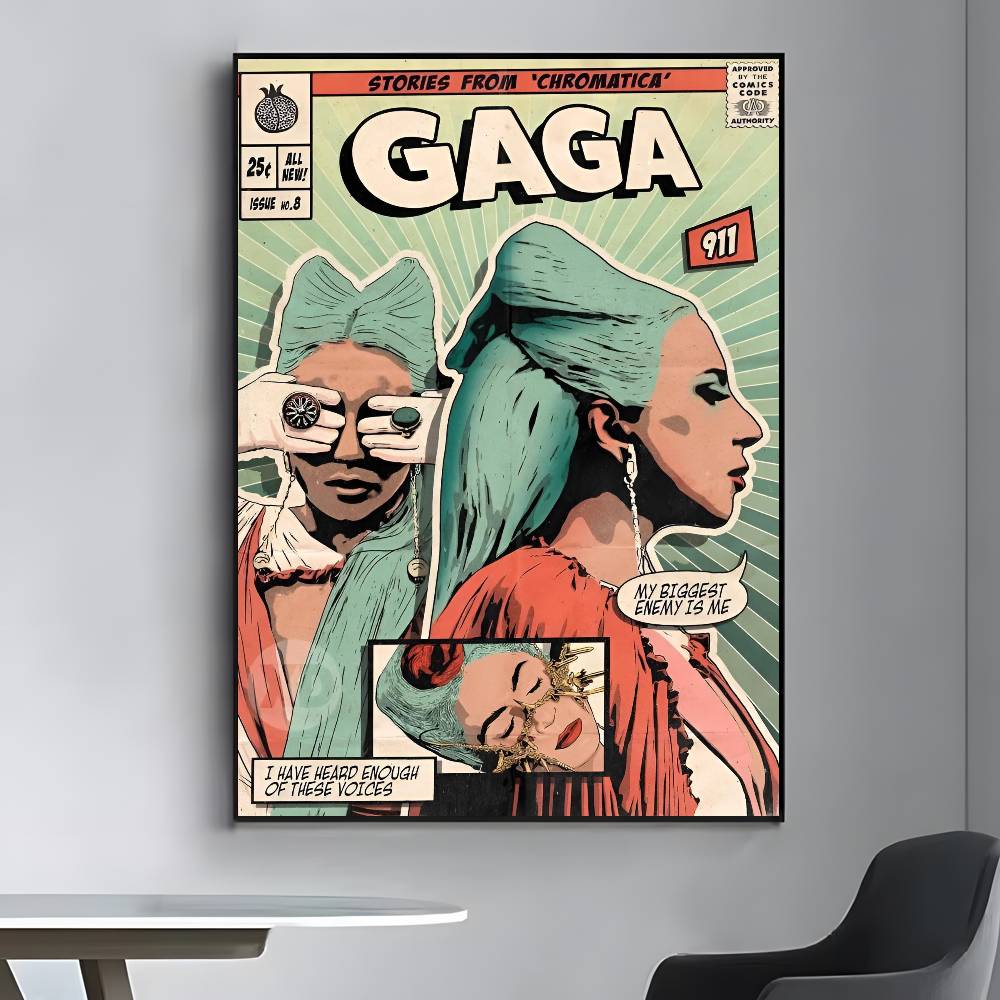 Famous Singer Lady Gaga Vintag - Vintage Fashion Prints For Wall ulasan dan harga