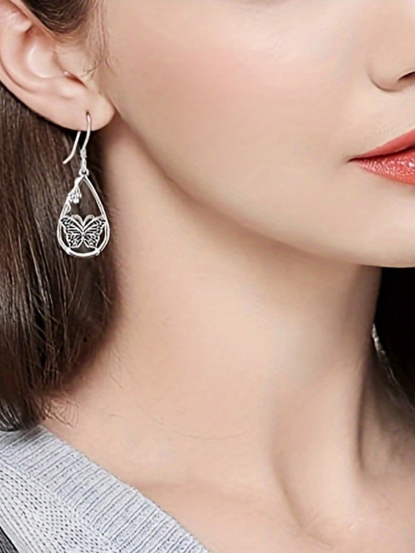 1pair Vintage Fashionable Wate - Vintage Fashion Earrings ulasan dan harga