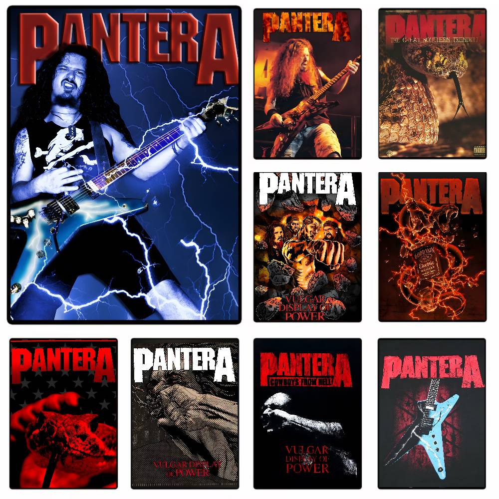 Vintage Music P-Pantera Band F - Vintage Fashion Prints For Wall ulasan dan harga