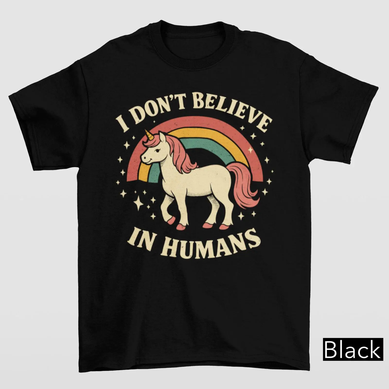 I Don't Believe In Humans Sarc - Vintage Fashion Gen Z ulasan dan harga