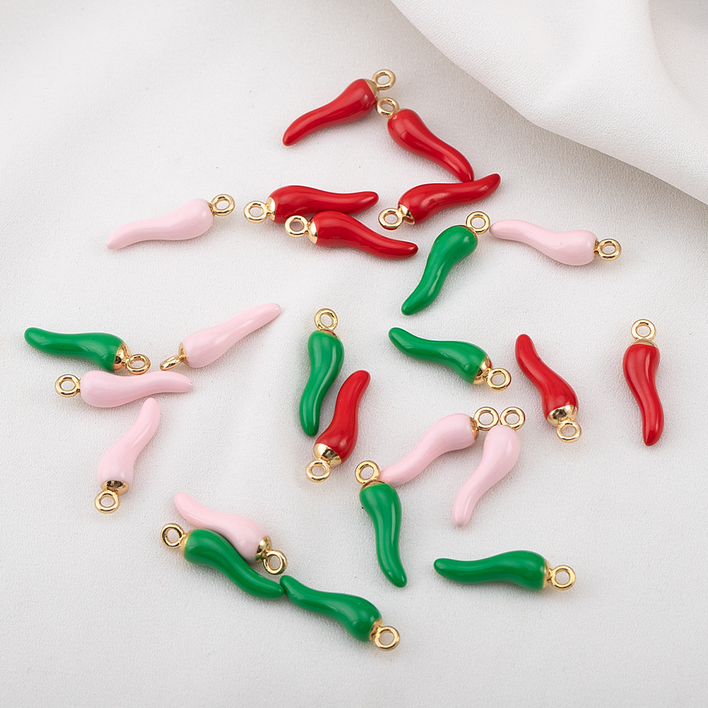 10pcs 5pcs 20pcs Red Hot Chili - Vintage Fashion Earrings ulasan dan harga