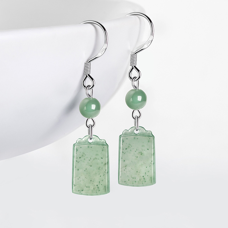 Myanmar Jade Earrings Real Bur - Vintage Fashion Earrings ulasan dan harga
