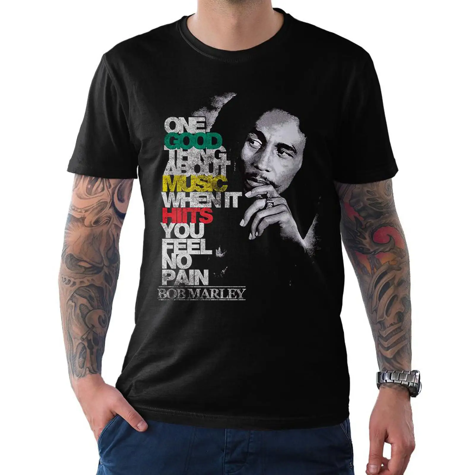 Bob Marley Quote Vintage T Shi - Vintage Fashion Quotes ulasan dan harga