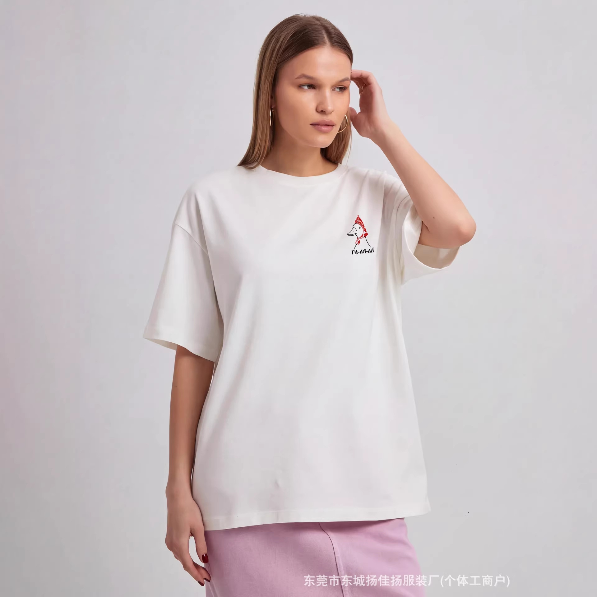 Funny Russian Duck Print Overs - Quirky Vintage Fashion ulasan dan harga